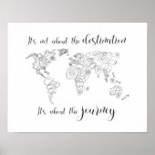 Es geht um die Reise, nicht um das Ziel. Poster (Vorne)