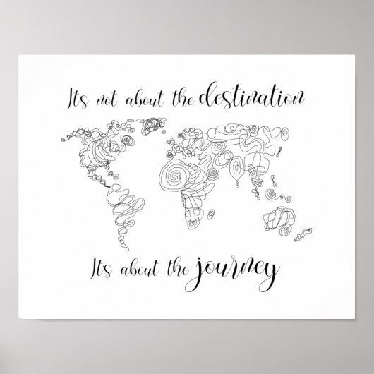 Es geht um die Reise, nicht um das Ziel. Poster (Vorne)