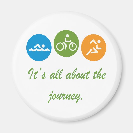 Es geht um die Reise - Triathlon Magnet (Vorne)
