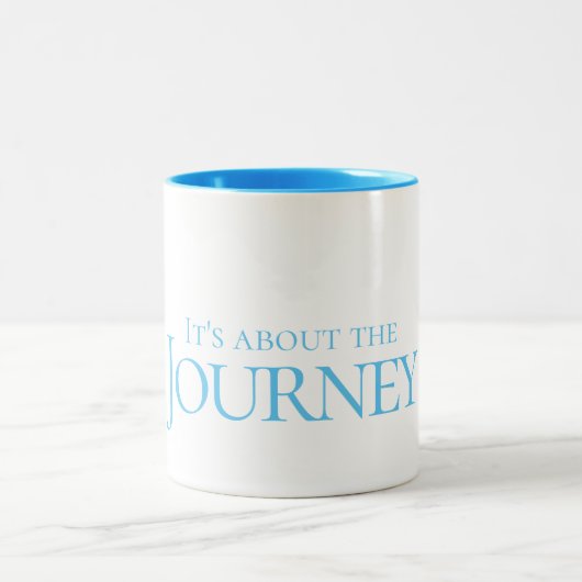 Es geht um die Reise Zweifarbige Tasse (Mittel)