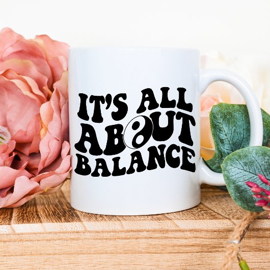 Es geht um die Tasse der Balance