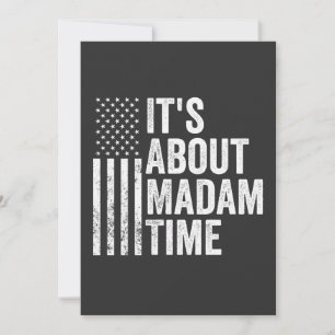 Es geht um die Wahl von Frau Time Harris Save The Date