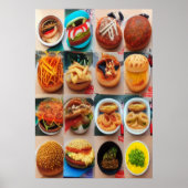 Es geht um Essen | AI Art Poster (Vorne)