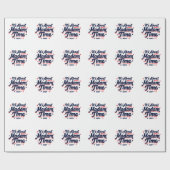 Es geht um Frau Time Kamala Harris Ekection Geschenkpapier (Flach)