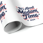 Es geht um Frau Time Kamala Harris Ekection Geschenkpapier (Rolleneckpunkt)