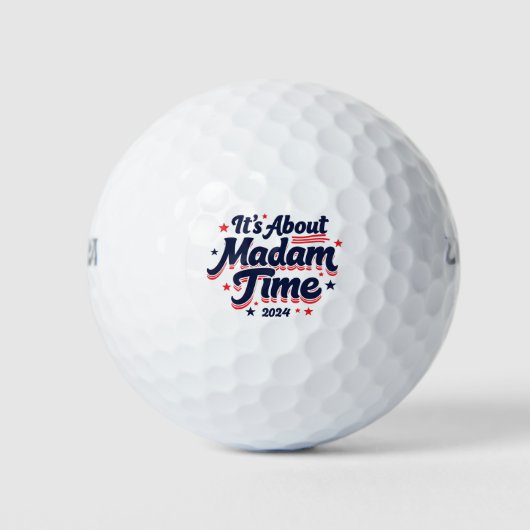 Es geht um Frau Time Kamala Harris Ekection Golfball (Vorderseite)