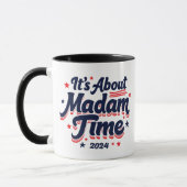 Es geht um Frau Time Kamala Harris Ekection Tasse (Links)