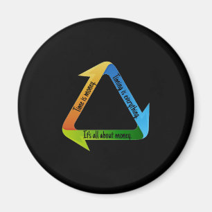 Es geht um Geld-T - Shirt Magnet