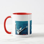 Es geht um Liebe. Art Deco Valentine's Day Gift Tasse (Links)