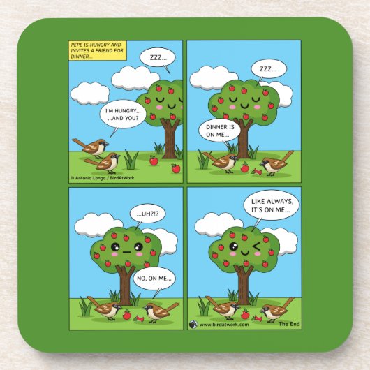 Es geht um mich... Comic Getränkeuntersetzer (Vorderseite)