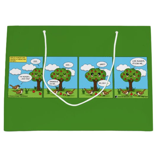 Es geht um mich... Comic Große Geschenktüte (Vorderseite)