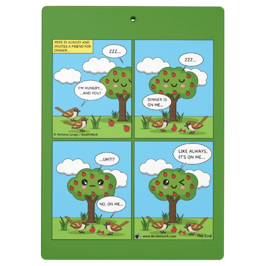 Es geht um mich... Comic Klemmbrett (Rückseite)