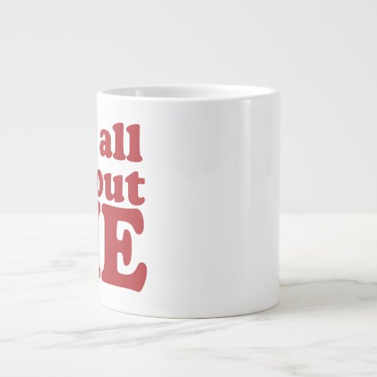 Es geht um mich Jumbo-Tasse (Vorderseite)