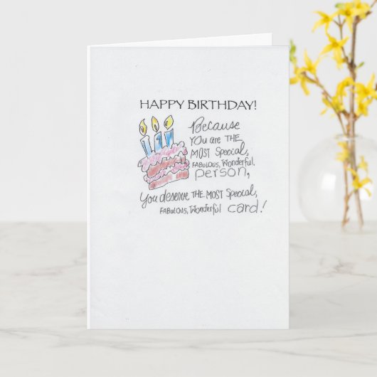 Es geht um mich. karte (Gelbe Blume)