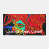 Es geht um Mindset-Motivation Abstrakt liquidiert Schreibtischunterlage (Vorderseite)