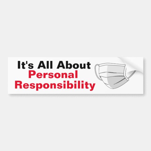 Es geht um persönliche Verantwortung Autoaufkleber (Vorne)