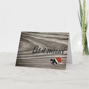 Es gelassen Sneaux Louisiana Cajun Weihnachtskarte Feiertagskarte