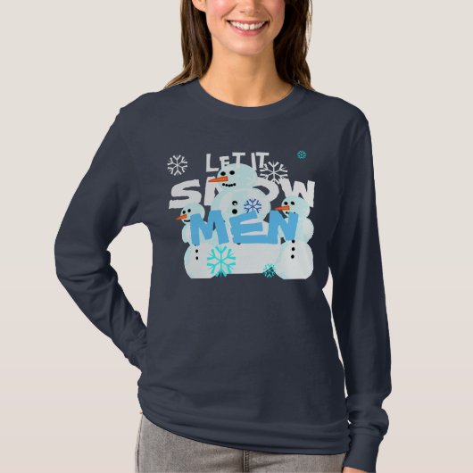 Es gelassen Snowmen-Strickjacke T-Shirt (Vorderseite)