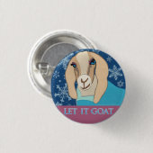 Es gelassen Ziegenknopf Button (Vorne & Hinten)