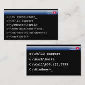 ES Geschäfts-Karten-personalisierter Visitenkarte (Vorne/Hinten)