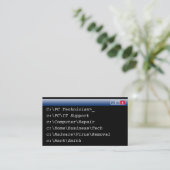 ES Geschäfts-Karten-personalisierter Visitenkarte (Stehend Vorderseite)