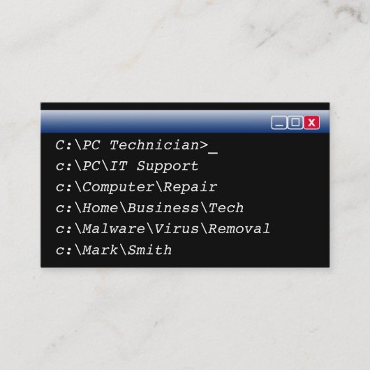 ES Geschäfts-Karten-personalisierter Visitenkarte (Vorderseite)