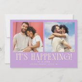 Es geschieht 2-Foto-Wisteria-Hochzeit Save The Date (Vorderseite)