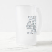 Es gibt 10 Arten Leute… Mattglas Bierglas (VorderseiteRechts)