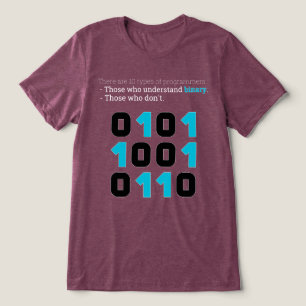Es gibt 10 Arten von Programmierern – Binärer Witz Tri-Blend Shirt