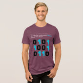 Es gibt 10 Arten von Programmierern – Binärer Witz Tri-Blend Shirt (Vorderseite voll)