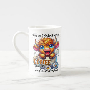 Es gibt 2 Arten von Menschen, Kaffeemenschen... Porzellantasse