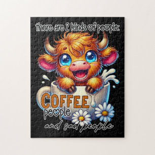Es gibt 2 Arten von Menschen, Kaffeemenschen und T Puzzle