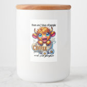 Es gibt 2 Arten von Menschen Kaffeemenschen und Tr Lebensmitteletikett (Vorderseite)