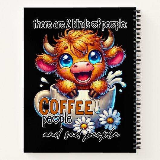 Es gibt 2 Arten von Menschen Kaffeemenschen und Tr Notizblock (Rückseite)