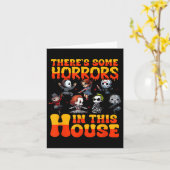 Es gibt's einige Horror in diesem Haus Funny H Karte (Gelbe Blume)