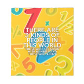 Es gibt 3 Arten von Menschen Notizblock (Vorderseite)