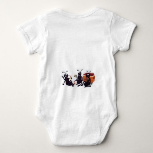es gibt Ameisen in meinen Hosen Baby Strampler (Rückseite)