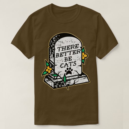 Es gibt besser Katzen T-Shirt (Design vorne)