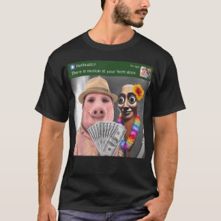 Es gibt Bewegung an Ihrer Haustür Tung Tung Tung T-Shirt