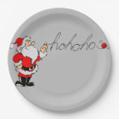 Es gibt da ein paar Ho Ho Ho's Santa Pappteller (Vorderseite)