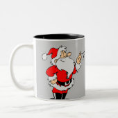 Es gibt da ein paar Ho Ho Ho's Santa Zweifarbige Tasse (Links)