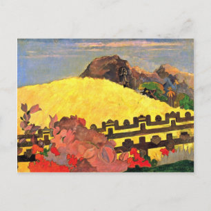 Es gibt den Tempel (Parahi Te Marae) von Paul Postkarte