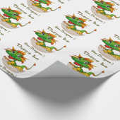 Es gibt Drachen Geschenkpapier (Ecke)