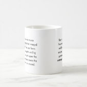 Es gibt ein denkendes Material, von dem alle Kaffeetasse (Mittel)