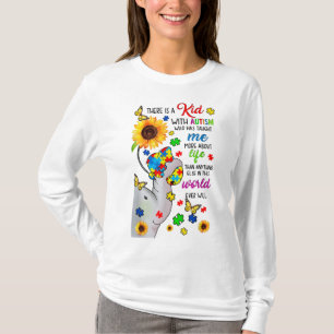 Es gibt ein Kind mit Autismus Elefanten Mama Autis T-Shirt
