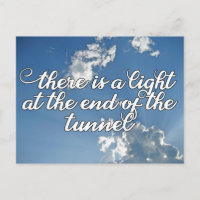 Es gibt ein Licht am Ende des Tunnels Hoffnung