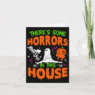 Es gibt ein paar Horror in diesem Haus Fun Hallowe Karte