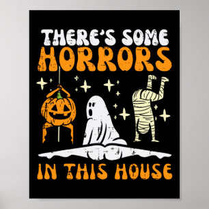 Es gibt ein paar Horror in diesem Haus Funny Horro Poster
