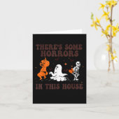 Es gibt ein paar Horror in diesem Haus Halloween P Karte (Gelbe Blume)