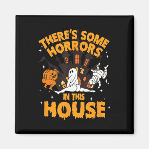 Es gibt ein paar Horror in diesem Haus Pumpkin Gho Magnet